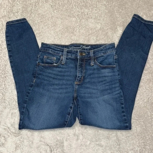 Univeral Thread High rise, skinny denim jeans Size 2 - Picture 1 of 11